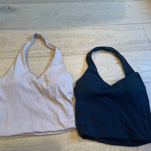 Halter Brami (Crop) Set: Nude and Black Size SMALL